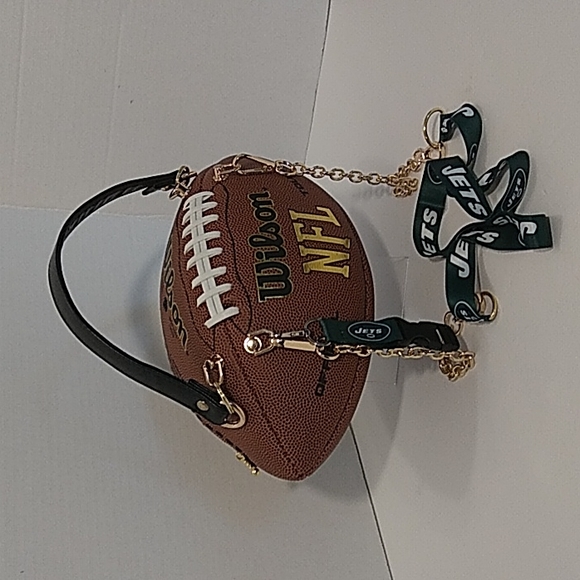HANDMADE Football Purse (NEW YORK JETS) 🏈 - Picture 8 of 17